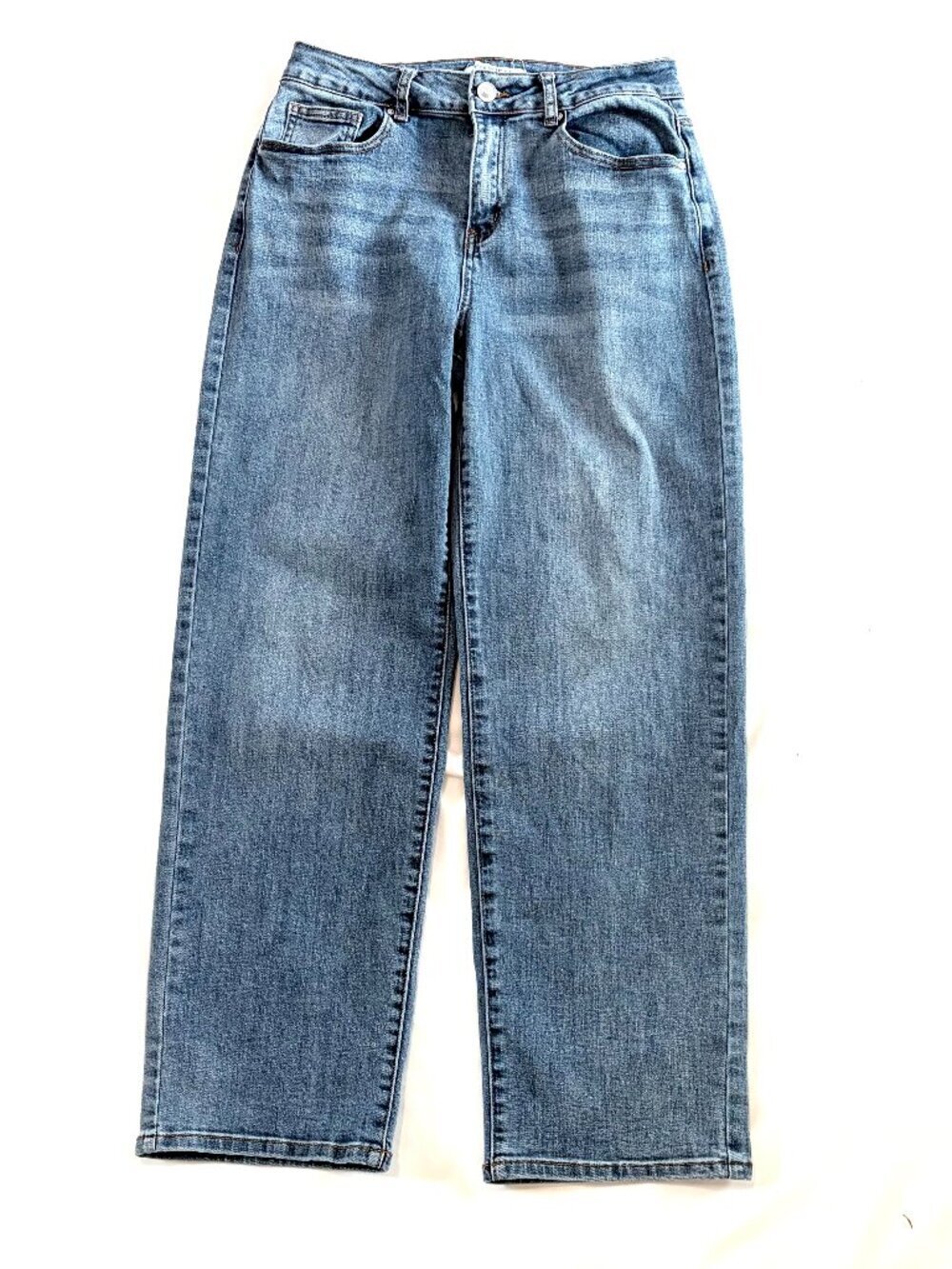 Wax blue jeans 7/28 cotton wide leg